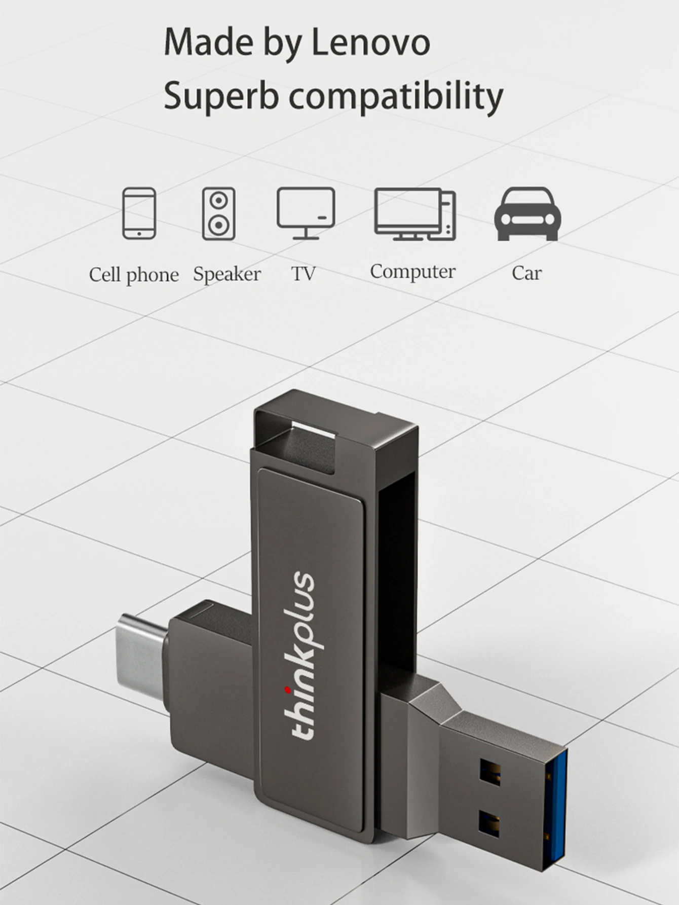 Lenovo Thinkplus USB 3.2 Flash Drive flash drive 32G 64G 128G 256G Options