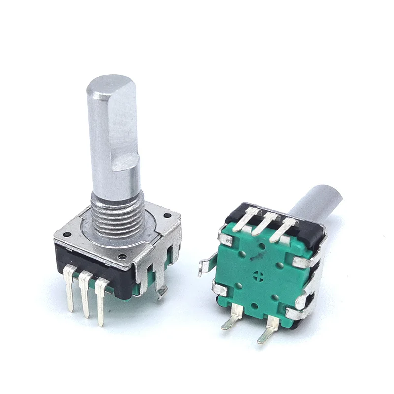 2pcs 360 Degree Potentiometer EC12 Rotary Encoder with Push Button Switch 20mm