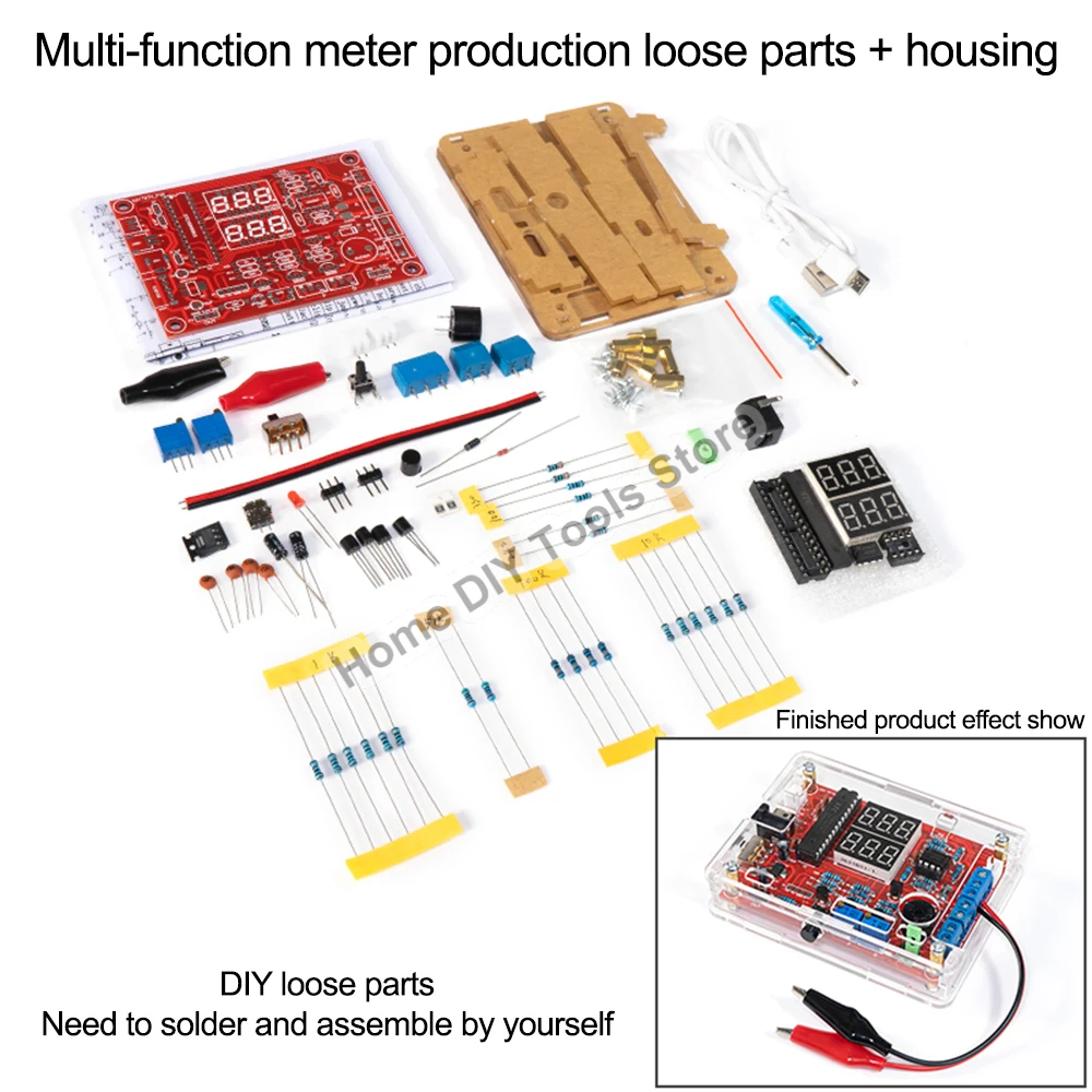 

PWM Function Signal Generator DIY Kit USB Powered 5V Signal Generator Adjustable module Detect Current Temperature