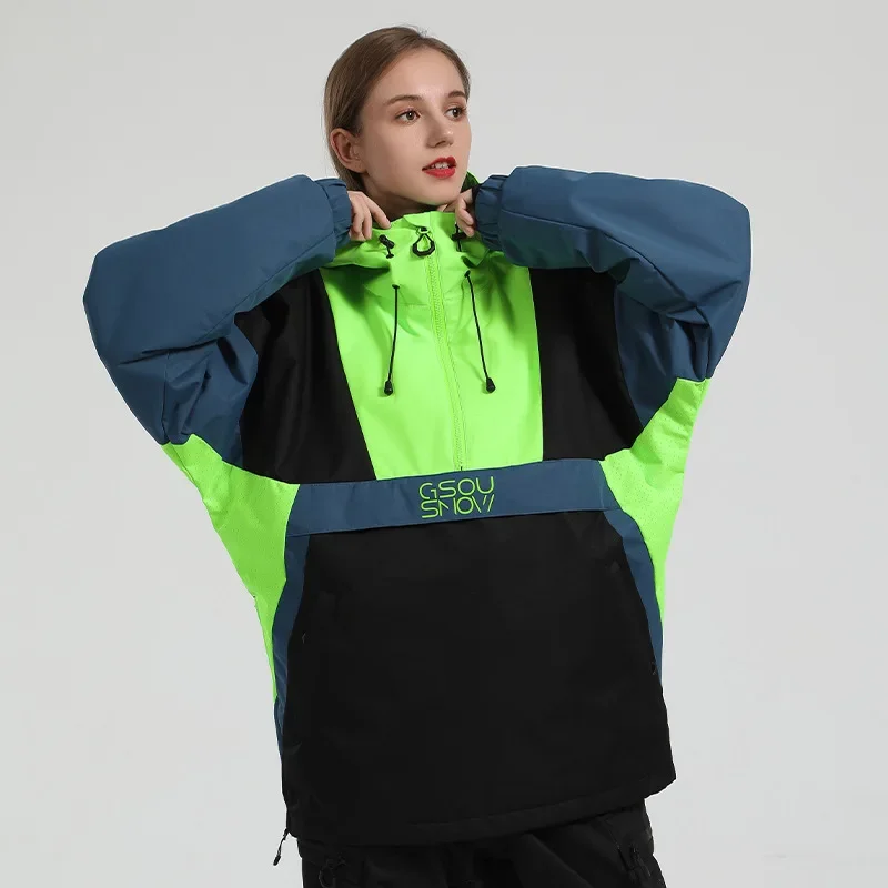 

2024 New Winter Ski Jackets Women Outdoor Snowboard Jackets Men Ski Suits Windproof Waterproof Warm Stitching Tops Overalls
