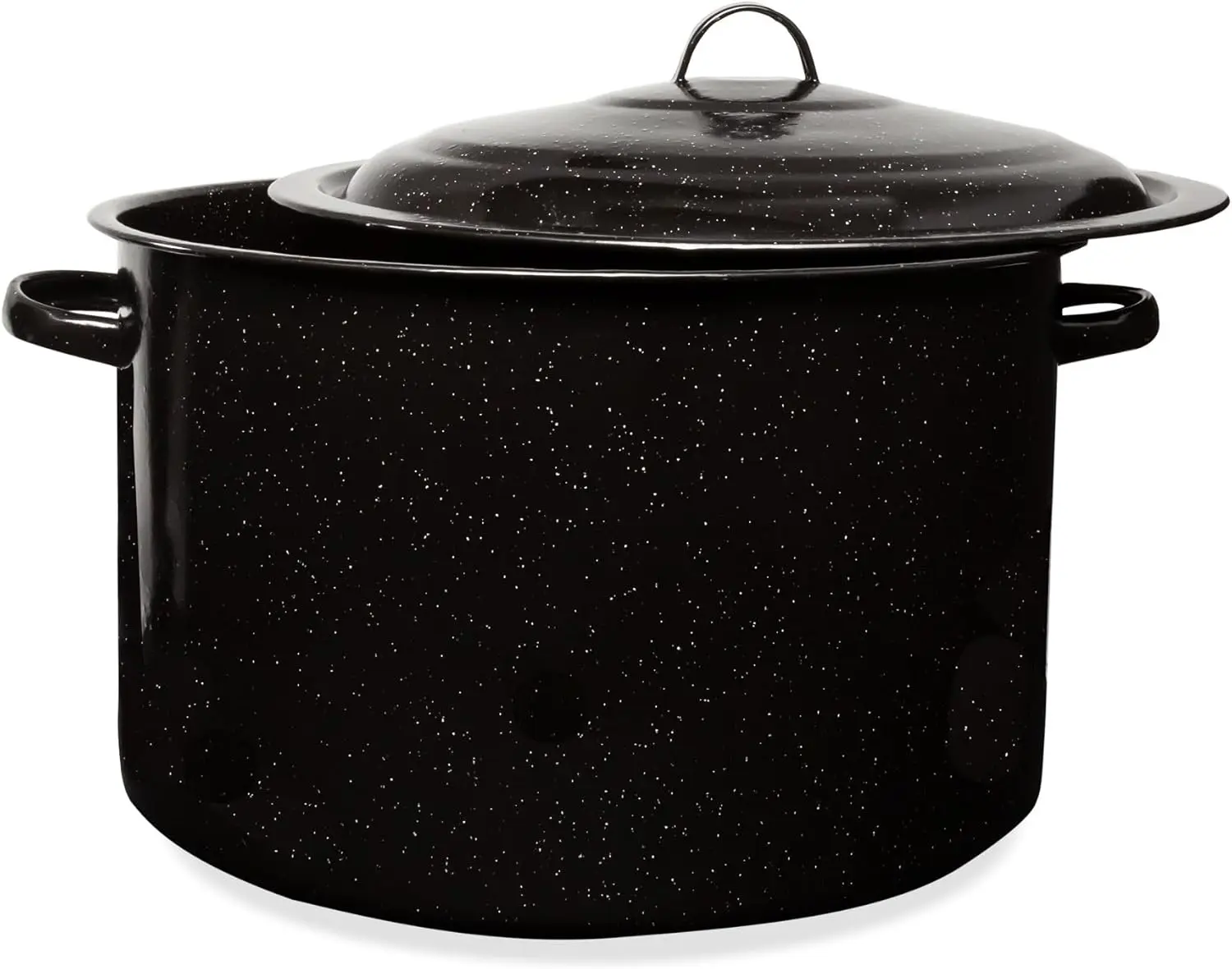 Stockpot, Nonstick Soup Pot With Lid, Speckled Enamel Ware Cookware, Large Stock Pot For Boiling and Cooking, 1