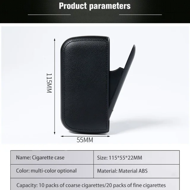 Leather Smoking Case Men with Portable USB Electric Lighter Set Tungsten Coil Plasma Arc Electronic Lighter Gadget 2