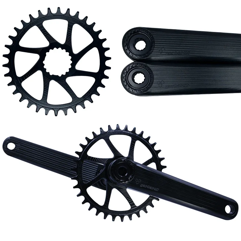 Juego De Bielas Para Bicicleta De Montau00f1a, Plato Hueco Integ