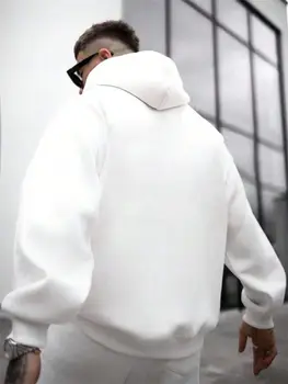 اليابانية الكرتون الطباعة الرجال هودي س الرقبة كل مباراة فضفاضة البلوز موضة الصوف الأساسية اليومية هوديي الخريف الجدة الملابس - Image 5