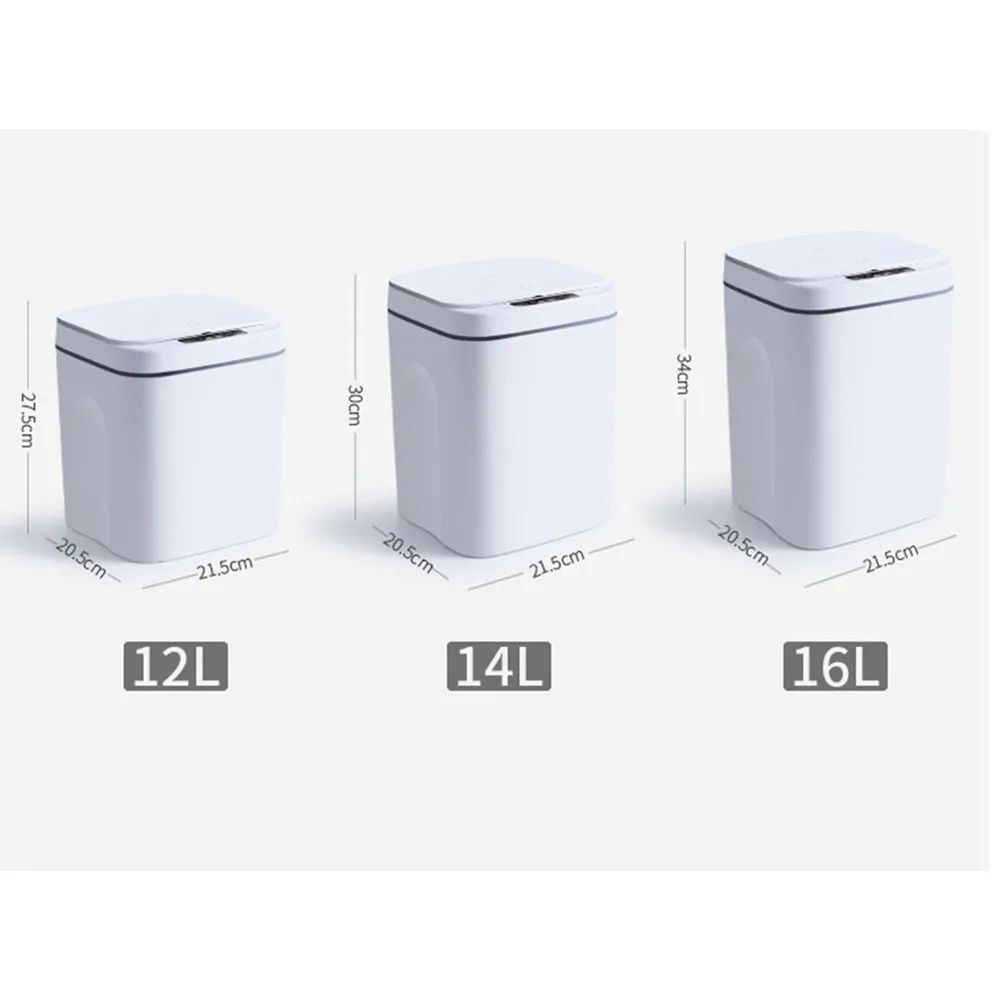 24L Smart Trash Can Multi-function Automatic Sensor Dustbin Electric Intelligent Waste Bin for Kitchen Bathroom Bedroom Garbage images - 6