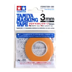 Premium TAMIYA Multi - Width Masking Tape for Precision Spraying and Coloring - 18m Length (3mm)