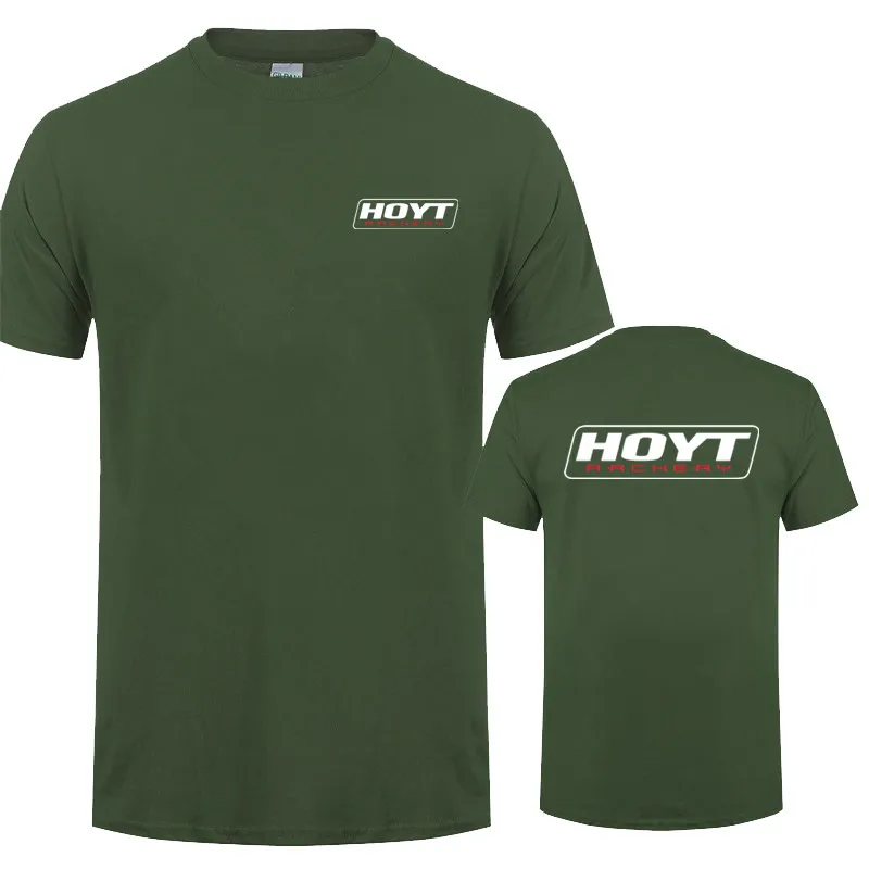 Hoyt Archery Men T Shirt Summer Unisex Casual Cotton Short Sleeve HOYT Archery Huntinger Bows Tshirts Fashion Cool Tops LH-427 4