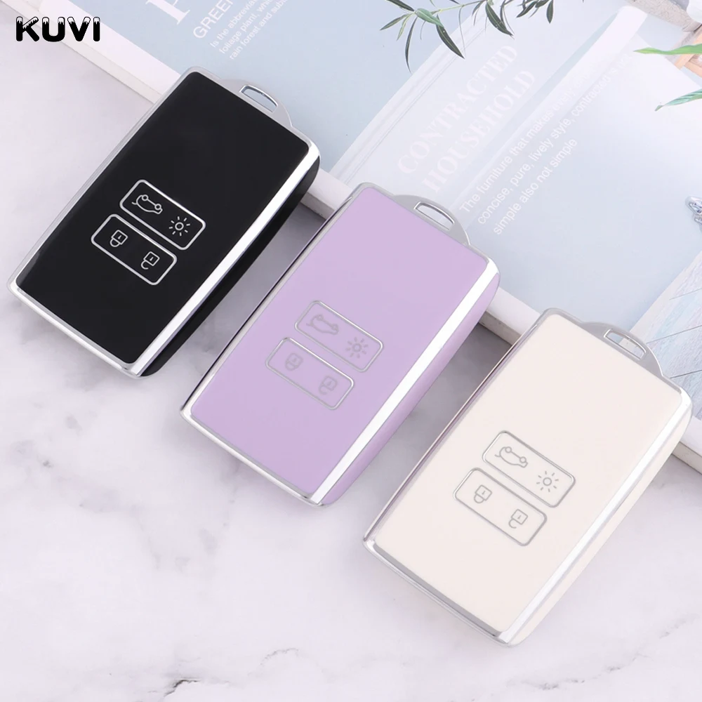 Key Case Cover TPU Car Card Key Case for Renault Dacia