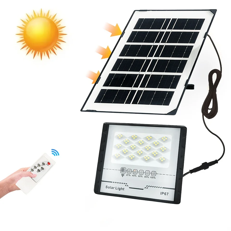 원격 제어 모션 센서가 있는 LED 야외 태양광 조명 DC5V IP67 방수 태양광 발전 5M 전선 포함 고휘도 슈퍼