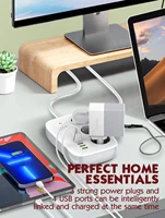 LDNIO Smart Power Strip Tuya WIFI Socket EU Plug Extension Cable Timing Adapter with 3 Plug 3 USB Port Bluetooth Smart Life APP - Image 4
