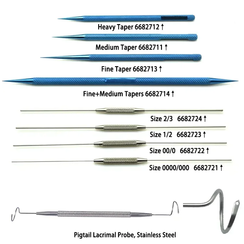 Lacrimal Dilator Bowman Lacrimal Probe Pigtail Probe Ophthalmic Instruments Oftalmologia surgical instruments