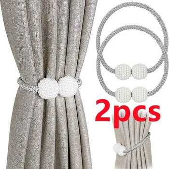 Pearl Curtain Tieback Strap 1