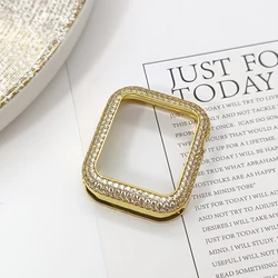 Luxury Zircon Bracelet with Fashionable Copper Metal Strap - 41mm (Golden case)