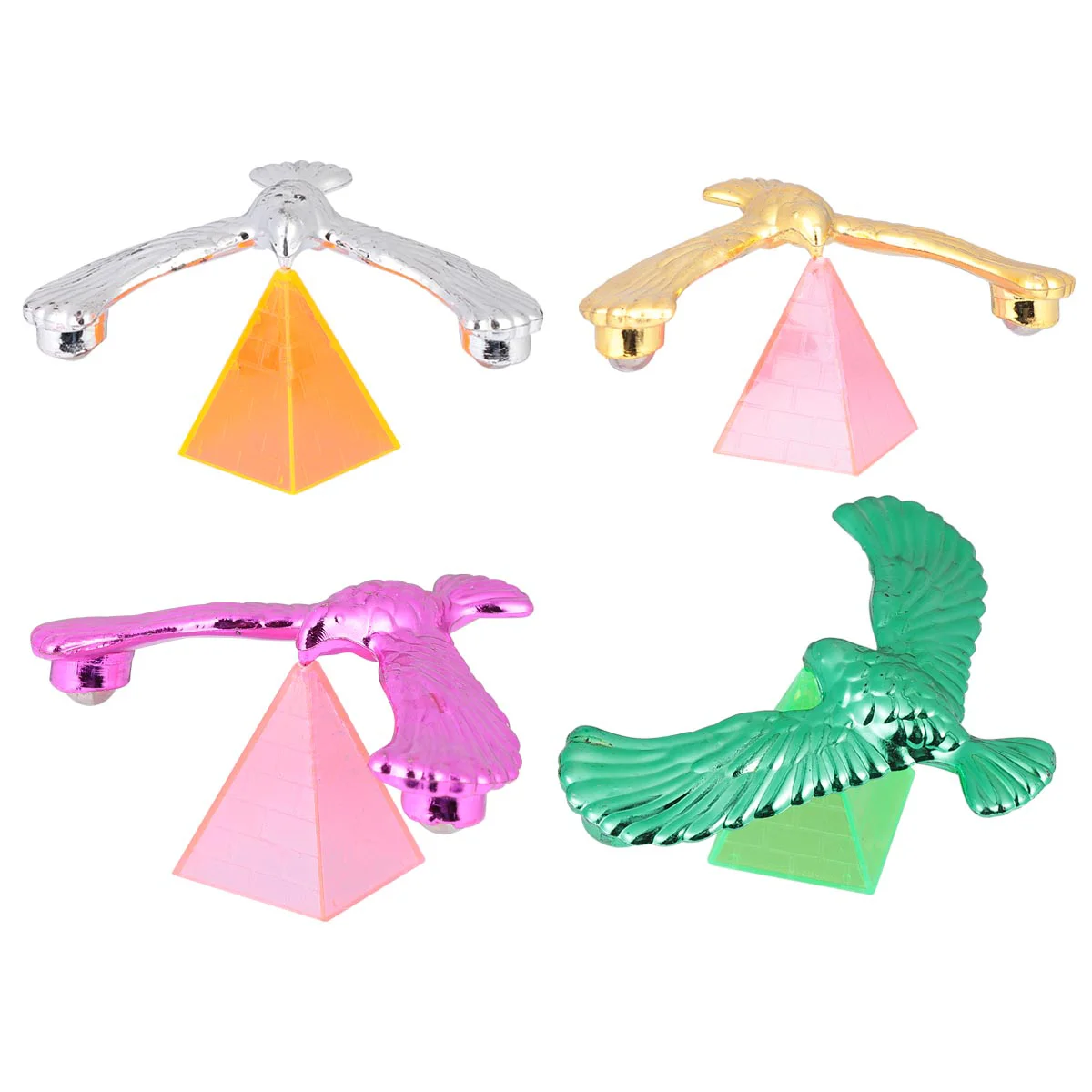 

20 Sets Balance Bird Toy Balancing Eagle Pyramid Children’s Toys Vintage Birds Plastic Small