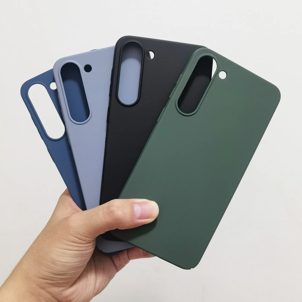 Custodia opaca sottile color caramella per Samsung Galaxy S23 S22 S21 Ultra Plus FE S23U 5G Custodia rigida antiurto in PC_voghion.com