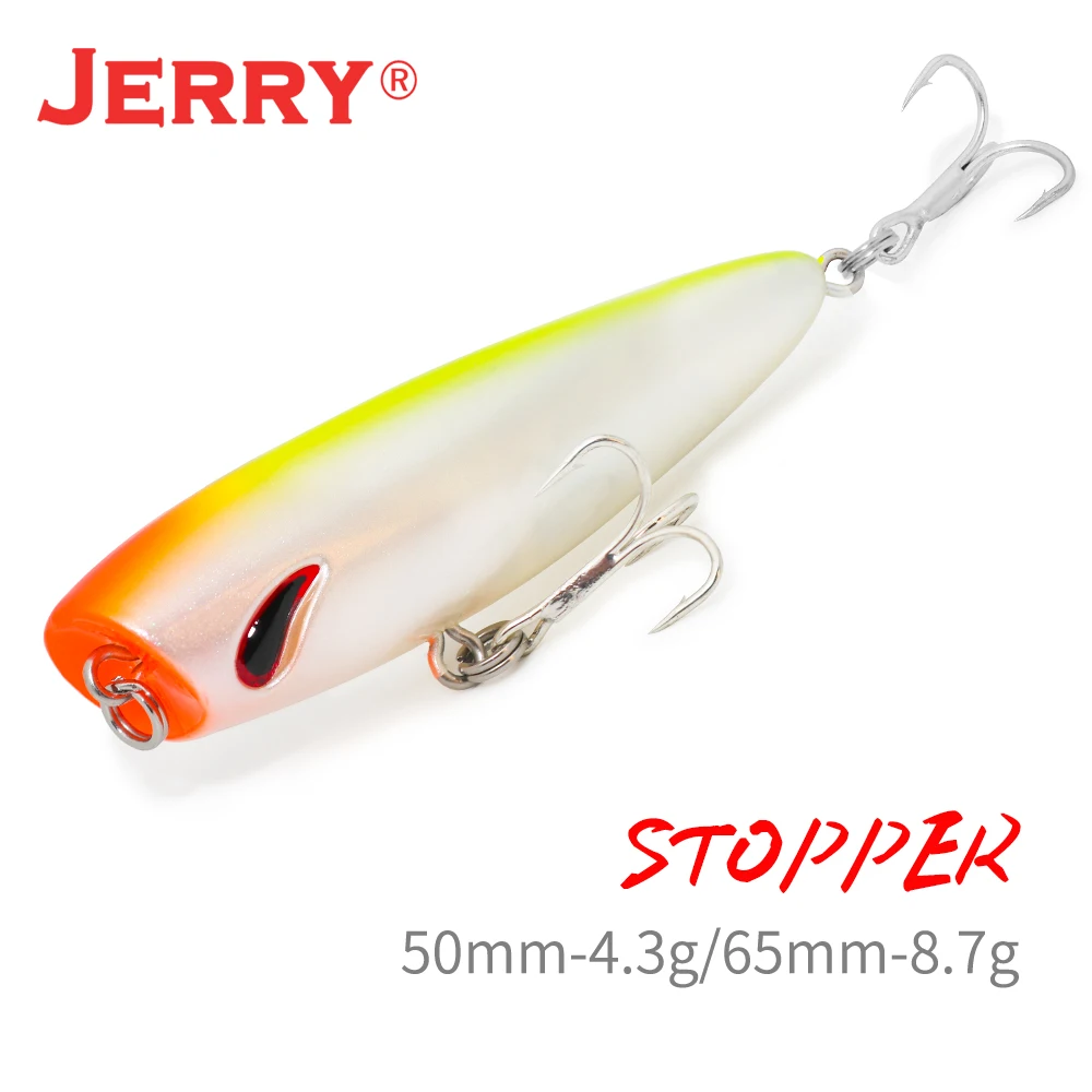 Lot De 6 Leurres De Pêche Topwater Popper - Flottants 6,5 Cm 11,8 G - Hameçons Triple Acier