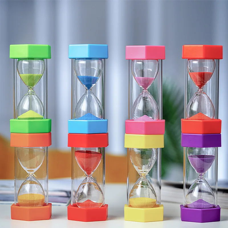 5/10/15/30/45/60 Minutes Hexagon Fall-proof Hourglass Children's Gifts Learn Timer Craft Ornaments Birthday Present Sand Clock