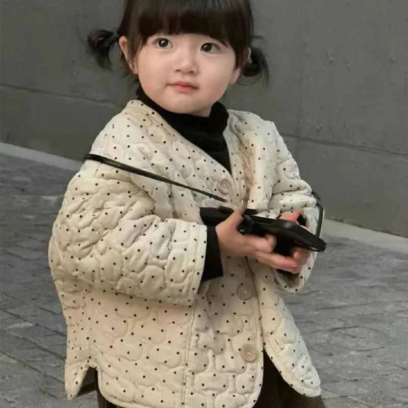Korea Kids Jacket Thicken Cotton Parkas Boys Girls' Outerwear Coats Autumn Winter Children's Clothes Kids Jackets for Girls