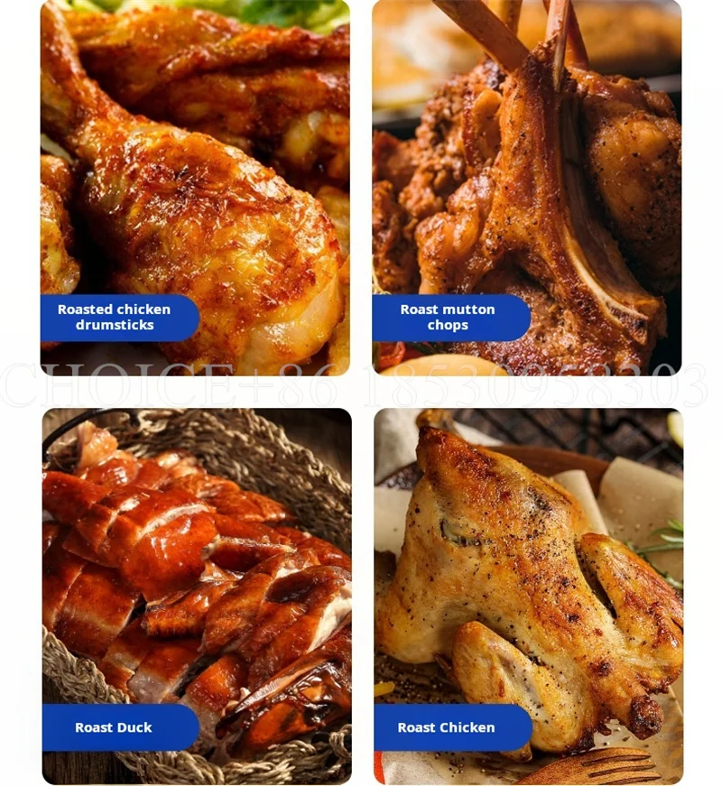 Commercial Large Gas Electric Chicken Roaster Rotisseries Grill Gas Electric Rotary Chicken Oven Restaurant Kitchen Equipment 6