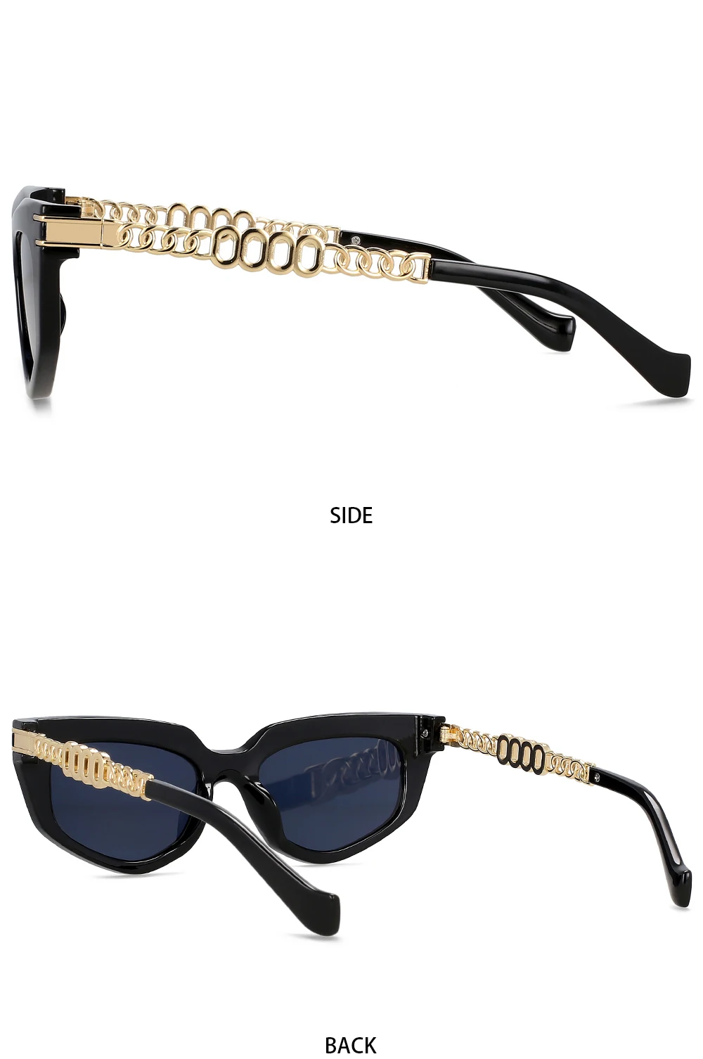 55577 metall Hohl Kette Presbyopie Brille Frauen Katze Augen Retro Luxus Brille Rahmen Marke Designer Computer Literatur Gläser – Detail 7
