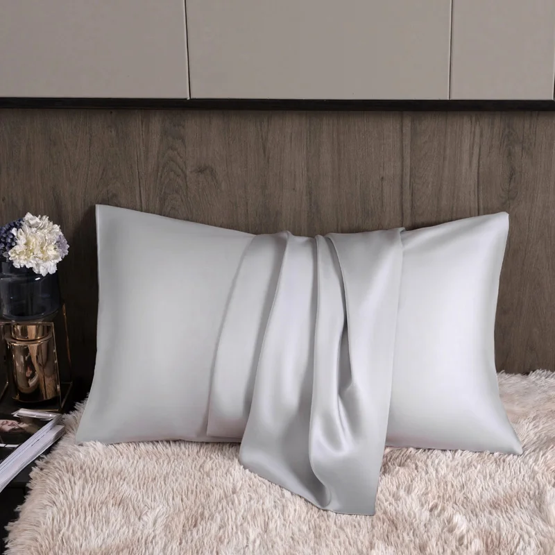 Pure Mulberry Silk Pillowcase 100% Natural Silk Pillow Cover 40*60cm 50*70cm Qeen King Size Pillowcase 2