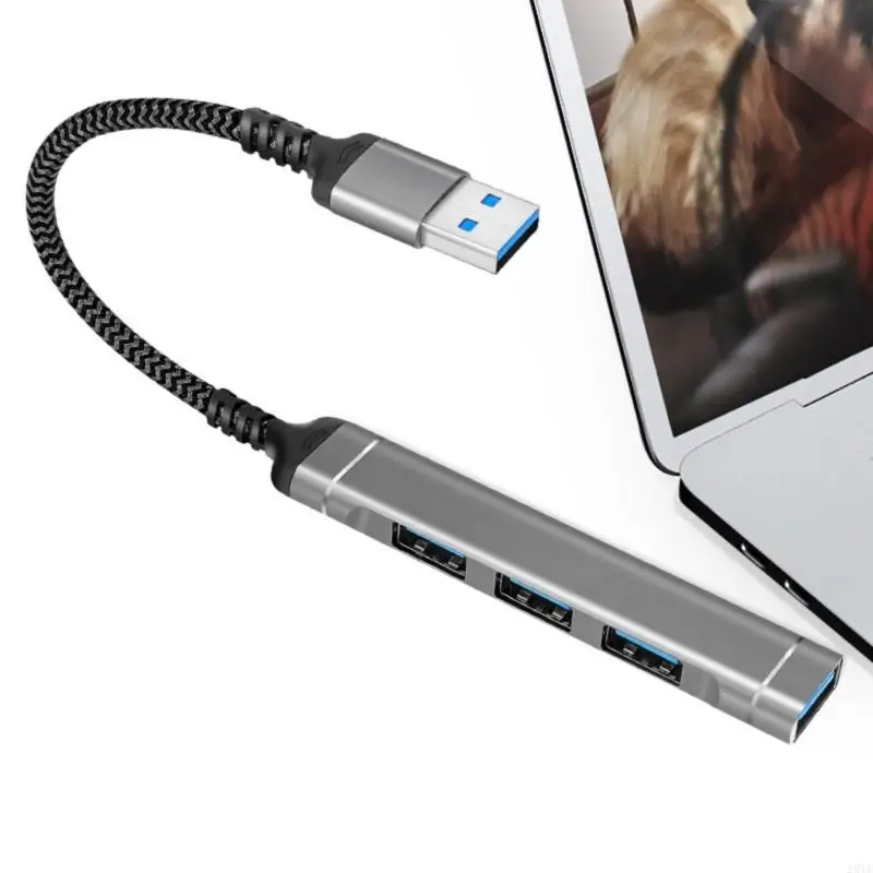 28TE Multiport USB Dongle for Laptop PC Keyboard 4 Port USB A Splitter Hub