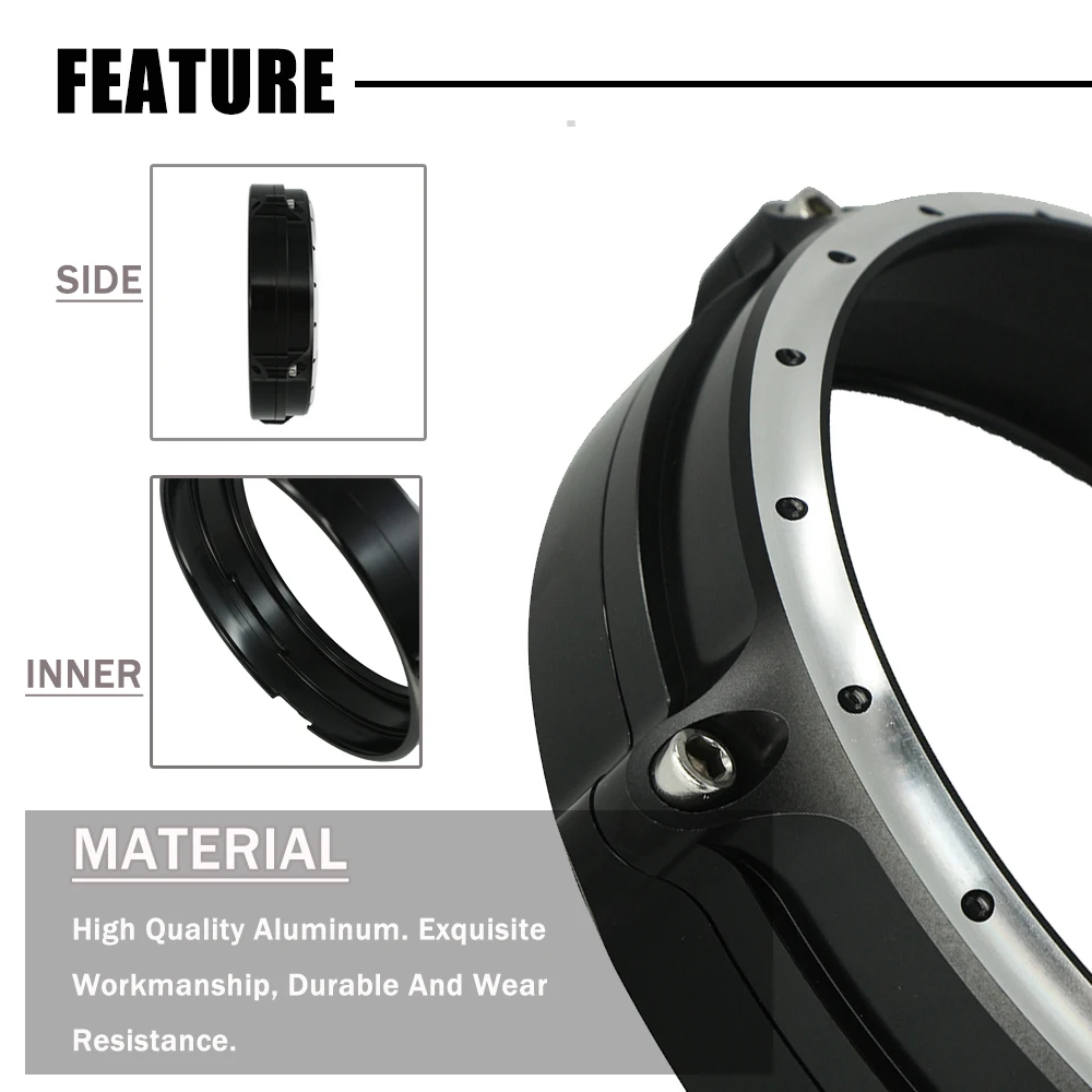 Motorcycle Headlight Headlamp Bezel Trim Ring Cover For BMW RNINET 2014- R9T Scrambler Pure-R nine T /5 -
