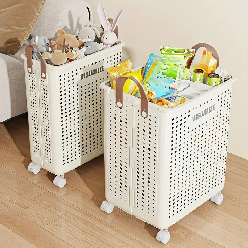 Collapsible Wheeled Laundry Basket