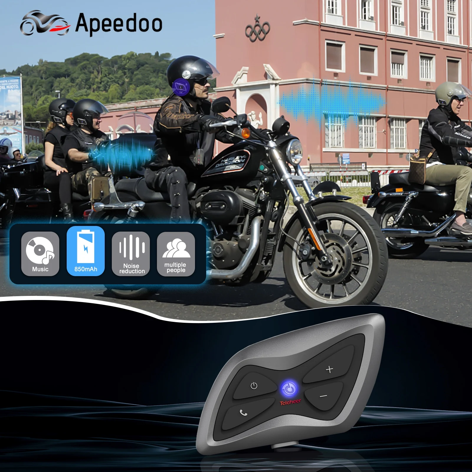 Apeedoo-T6 Plus  2 ̴ , 1.5km     GPS FM  