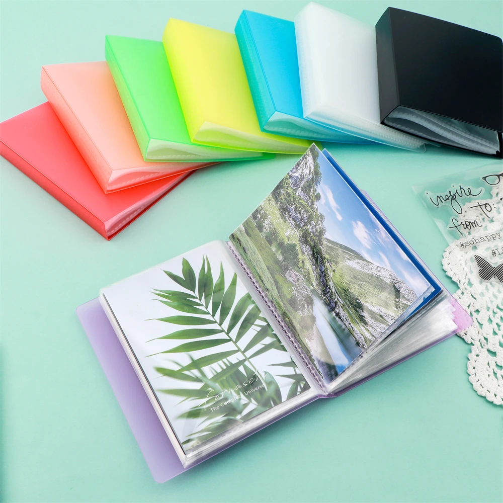 A6 Size Sticker Photo Storage Album Clear Storage Book Organizer Folder 40 pages for Stamp Cutting Dies Postcard