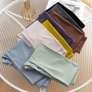 2025 Hot Sale Fitness Female Full Length Leggings Running Pants Comfortable And Formfitting Yoga Pants High Waist Solid Color 👖 1