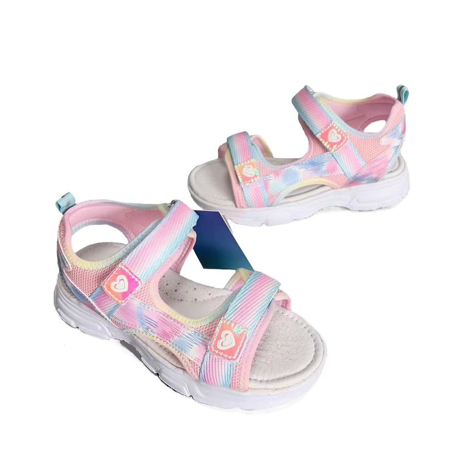 NEW children girl arch support beach Sandals, Kids children Soft Sole Shoes, shoes pad Genuine Leather