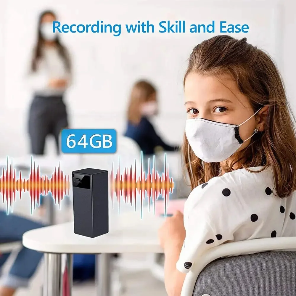 

Vandlion V12 192kbps Voice Activated Recorder 2000mAh Long Battery Life Noise Reduction HiFi Recording Mp3 Player Dictaphone