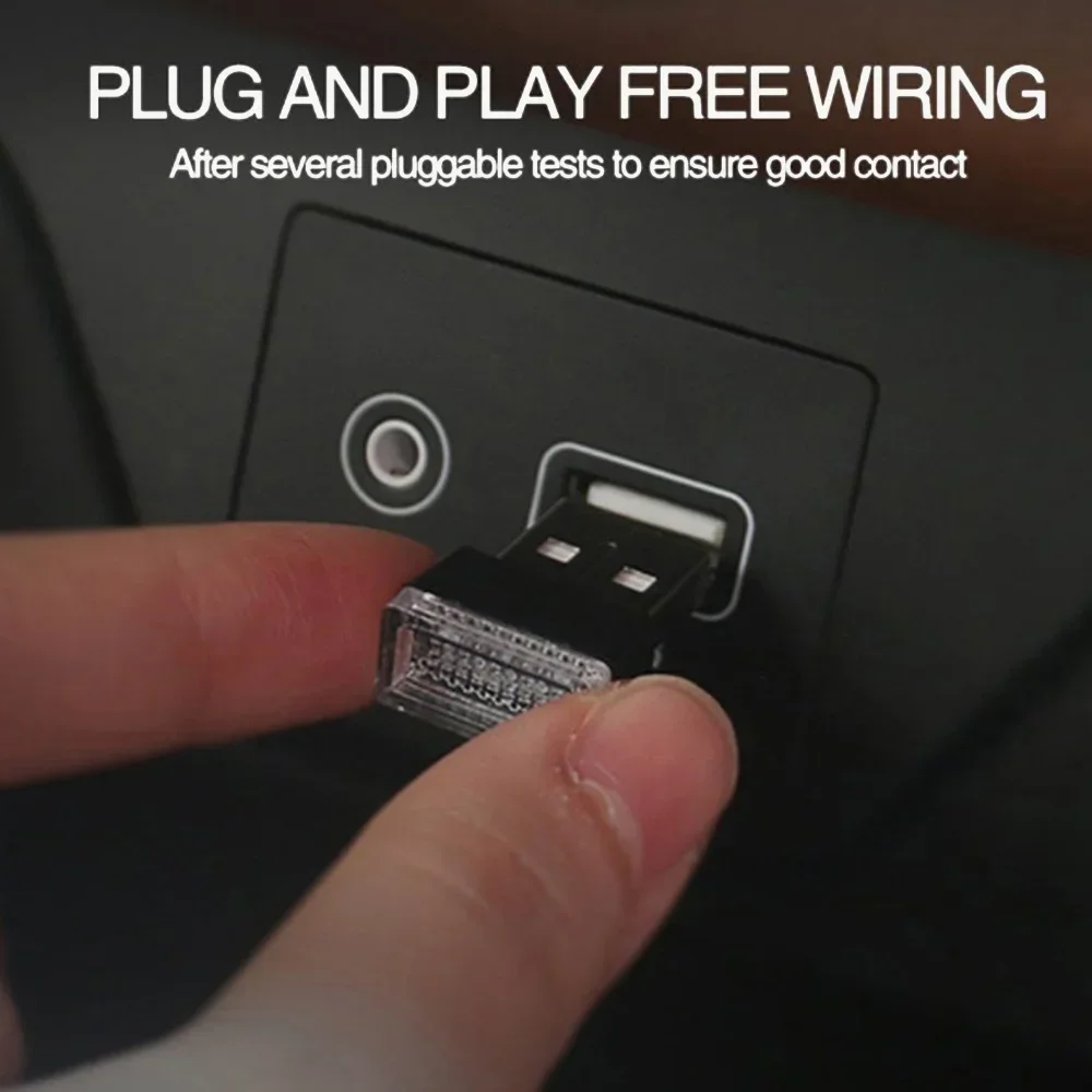 Mini USB LED Car Light - Auto Interior USB Atmosphere Light, Plug and Play Decor Lamp, Emergency Lighting, Stonego USB Lamp 5