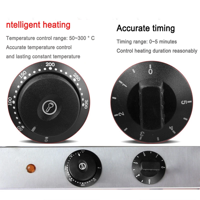 Electric Baking Pan Double-sided Heating Suspension Crepe Maker Skillet Baking Machine Pie Pizza Griddle
