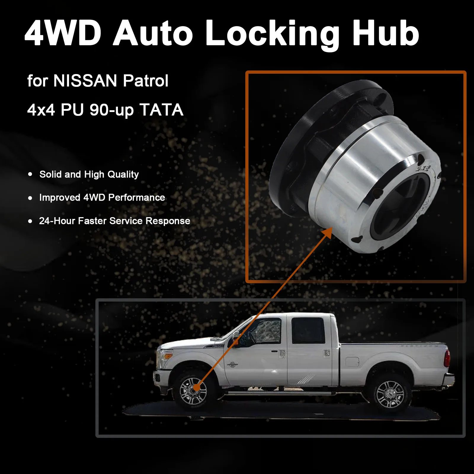 1 Piece For NISSAN Patrol 4x4 PU 90-up TATA Sumo All D Maverick Manual Free Wheel Locking Hubs B021 AVM445
