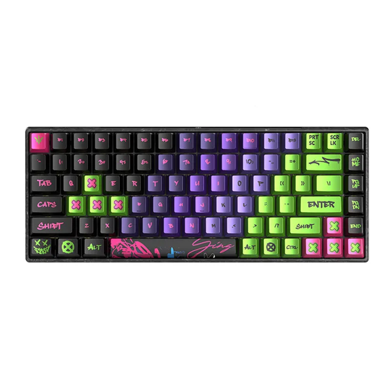 WLMOUSE YING75 HE Cyber Graffiti Forged Carbon Fiber Keyboard
