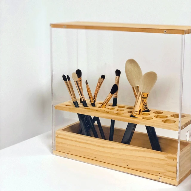 Acrylic Eyeliner Lip Liner Brushes Organizer Makeup Pen Beauty Cosmetic  Display Storage Boxes Holder 26 Spaces Durable Tools - AliExpress