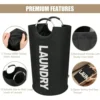 115L Large Laundry Basket Foldable Fabric Laundry Basket Foldable Sturdy Handle Bag Waterproof Clothes Bucket Dirty Cloth Bag 3