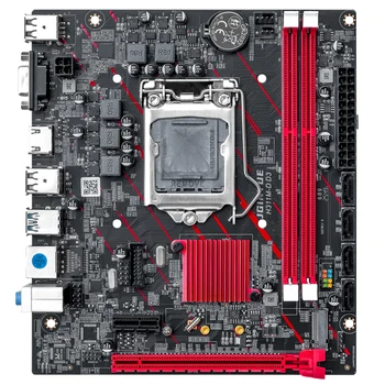 JGINYUE H110 Chip Motherboard support Intel 6/7/8/9th M-ATX DDR3 32GB RAM Desktop PC H311 office Industrial-control Workstation