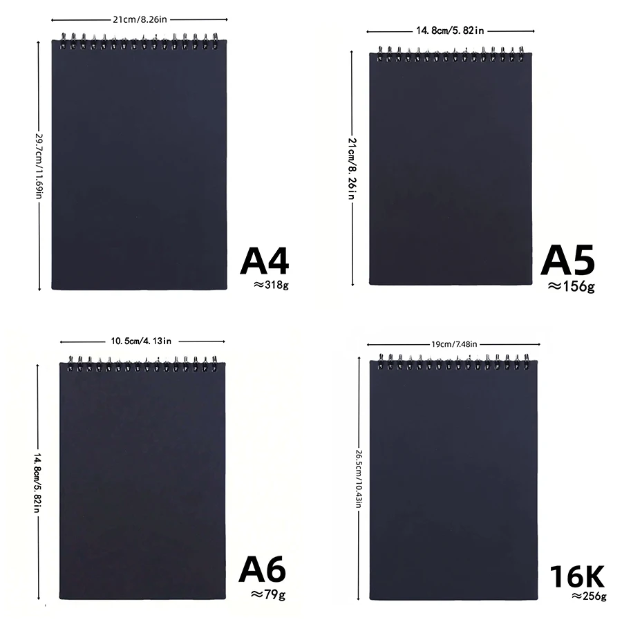 1 Pack 30-Sheets ,Sketch Book, Top Spiral Bound Sketch Pad, Acid Free Art Sketchbook Artistic Drawing Painting Writing Paper For 3