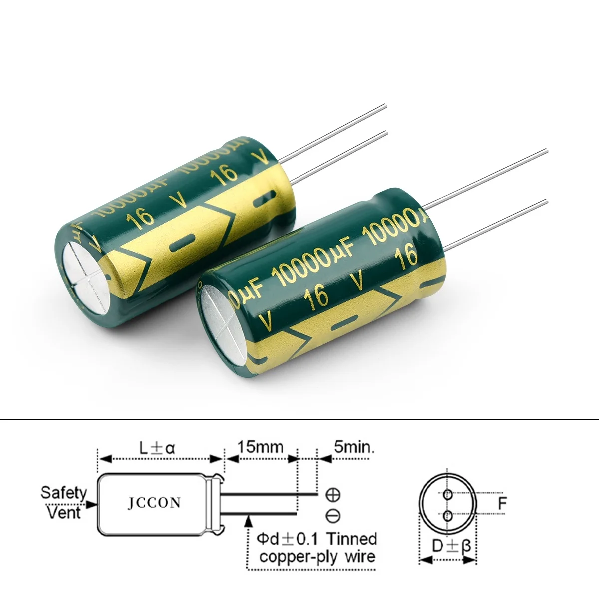 Capacitor 6.3V 10V 16V 25V 35V 50V 63V 100V 400V 450V Low ESR Aluminum Electrolytic Capacitor Lead Welding 2000Hours -40+105℃