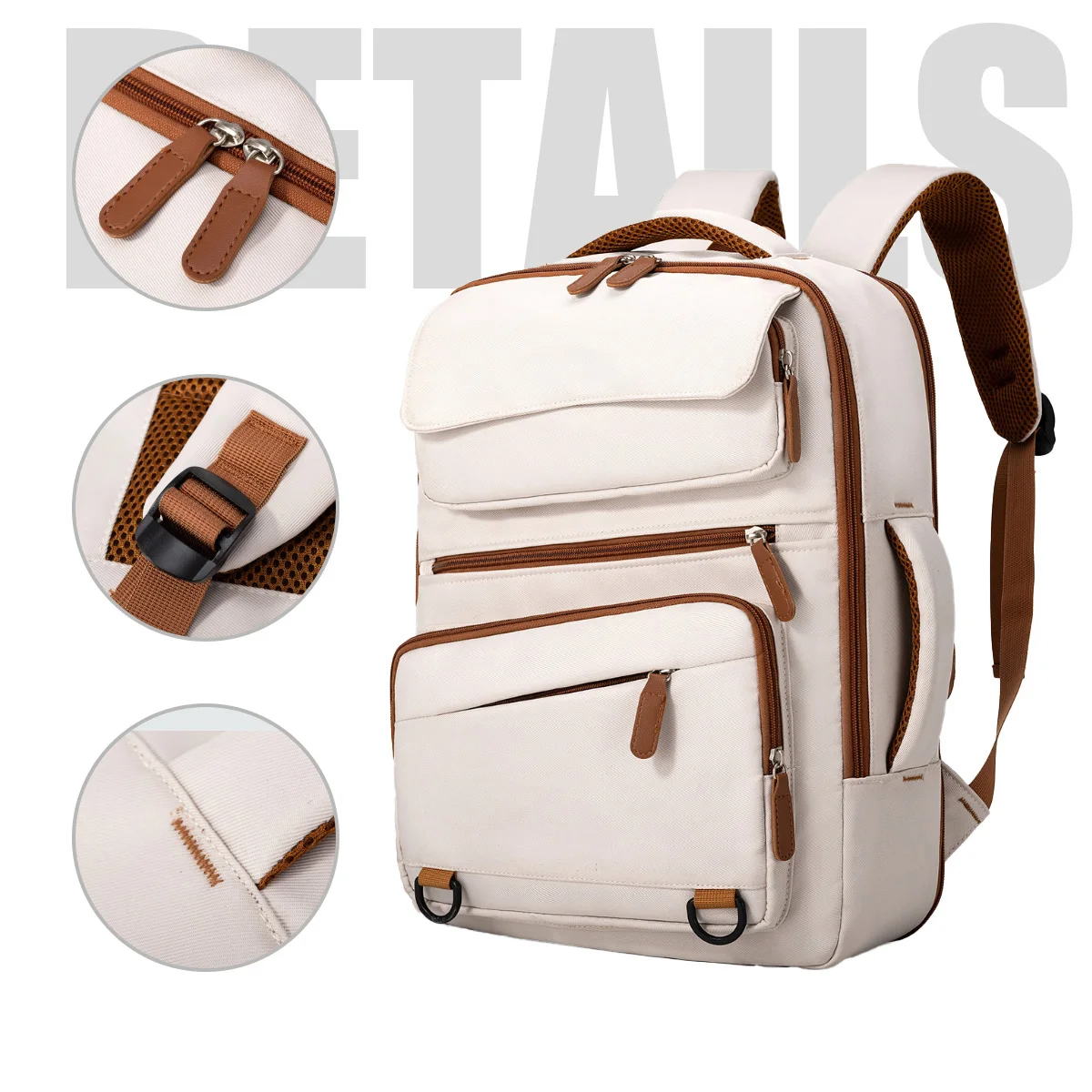 Large-Capacity Travel Multi-Functional Backpack Flying Free Check-In Computer Business Men's College Student Bag Girls Boarding Conference Office Backpack