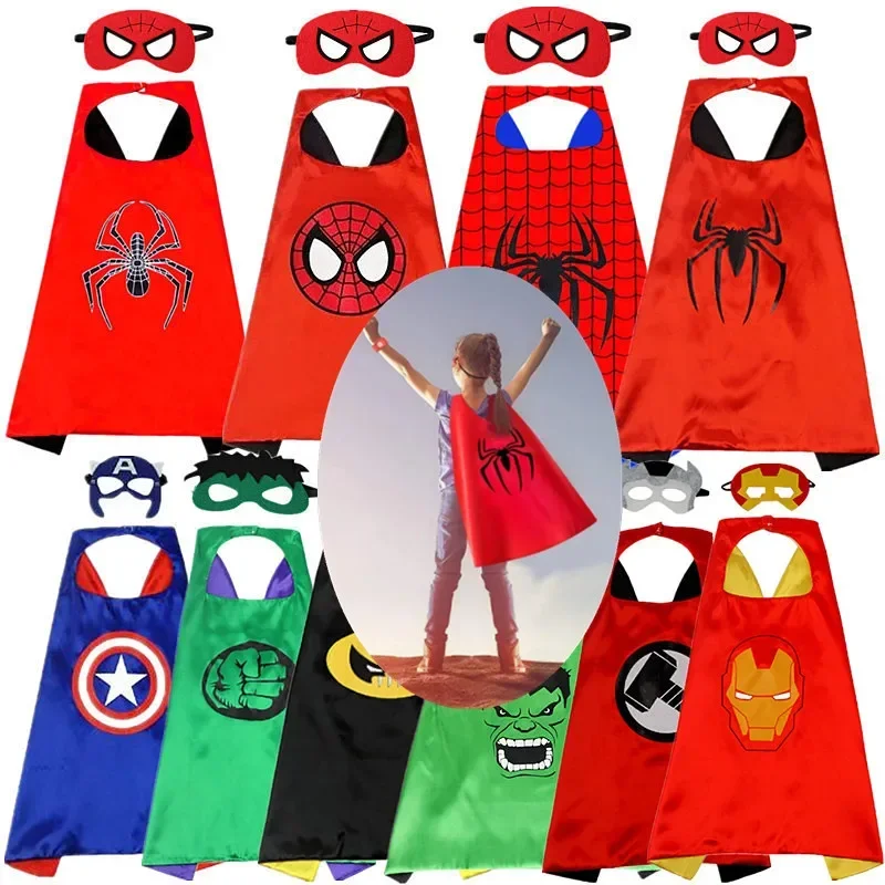 Superhero Capes for Kids, Cool Halloween Costume Cosplay Festival Party Supplies Favors Dress Up, for 3-12 Year Old Boys Girls 1