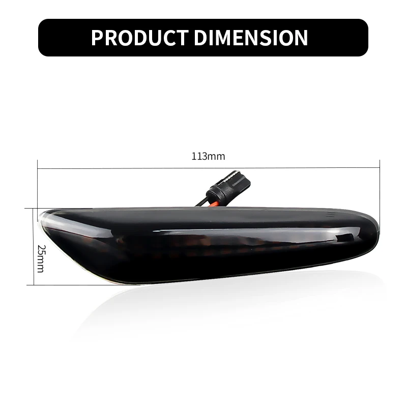 Luz LED Dinámica De Intermitente Para Guardabarros Lateral, 12V, Para BMW Serie 1/3/5 E81 E82 E87 E88 E46 E90 E91 E92 E93 E60 E61 X1 X3 - AliExprs