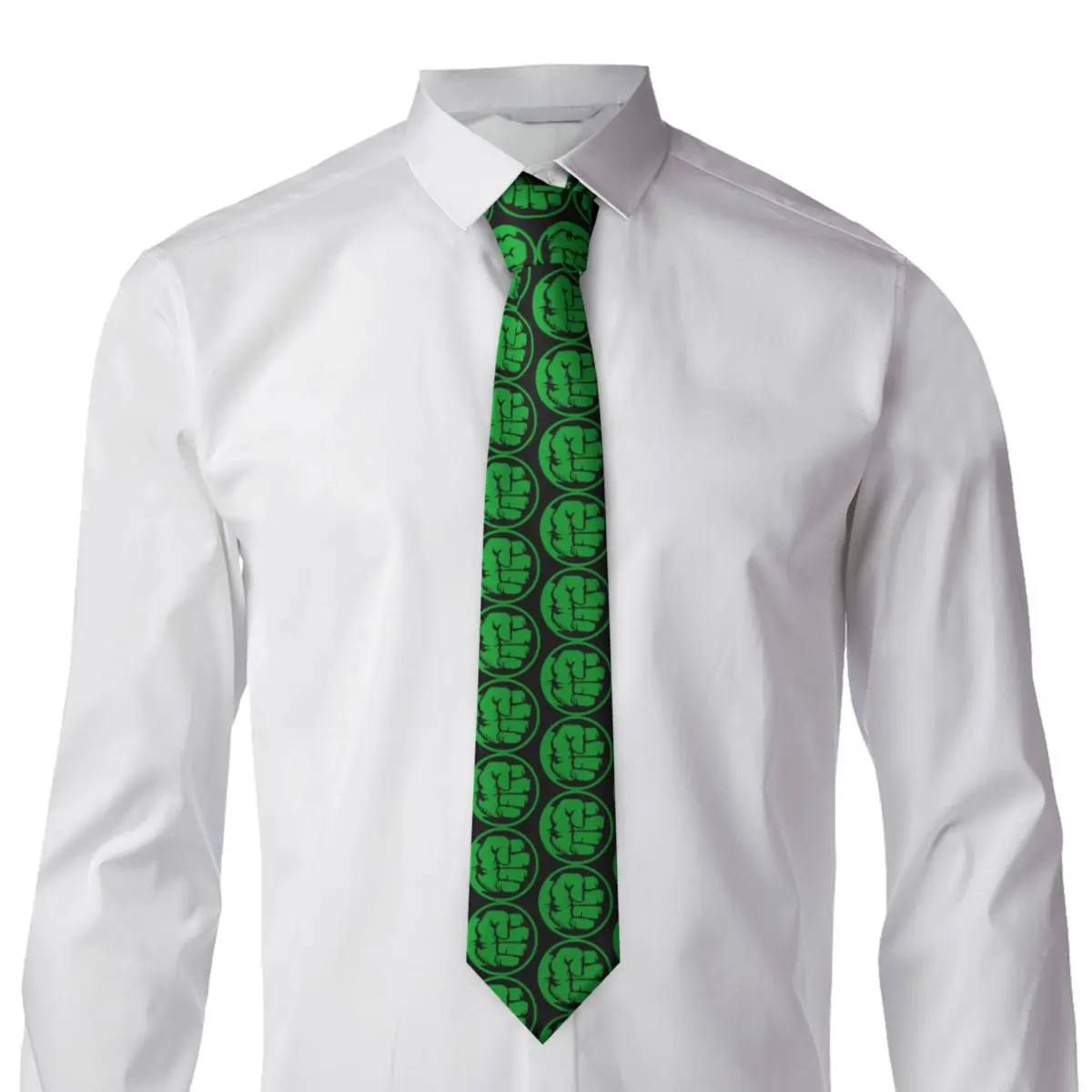 Superhero Neck Ties Men Hulk Sympol Silk Tie for Father's Day