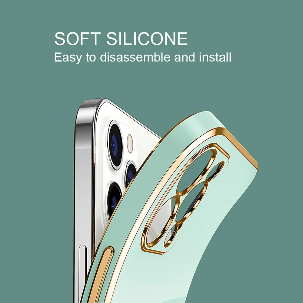 For Infinix Note 10 Pro NFC Note 8 8i 7 Lite Soft Original Square Cases Luxury Plating Soft TPU Cover Shockproof Case