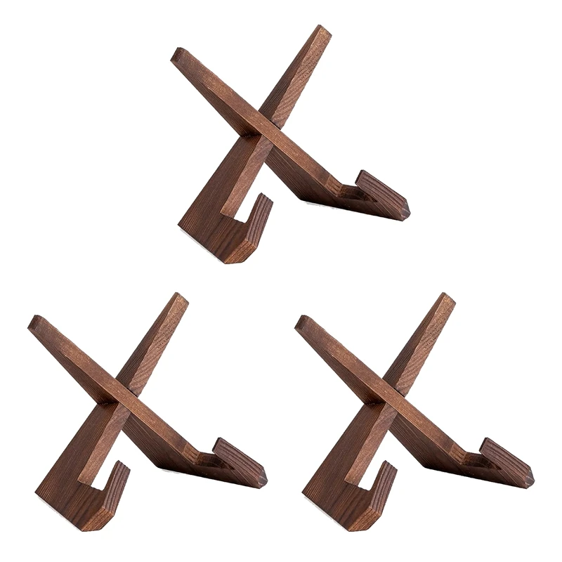 

3 шт. Подставка для тарелок для дисплея, держатель для тарелок 6,5 дюйма, стенд для дисплея, деревянная рамка для фотографий, подставка, столешница, мольберты