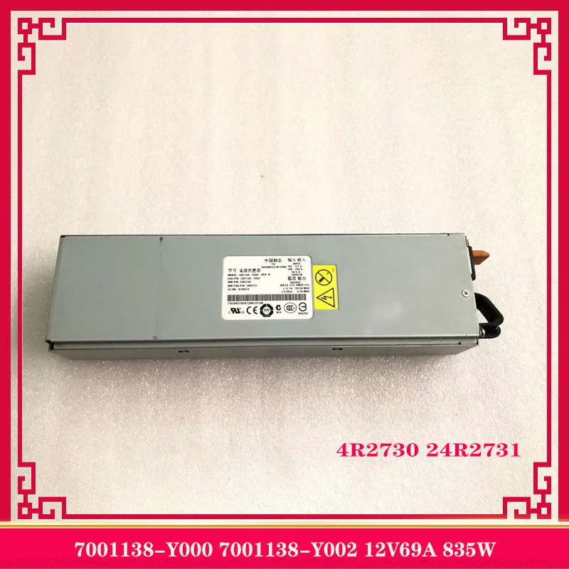 

7001138-Y000 7001138-Y002 12V69A 835W 24R2730 24R2731 For IBM X3400 X3500 X3650 Server Power Supply 100% Tested Fast Ship