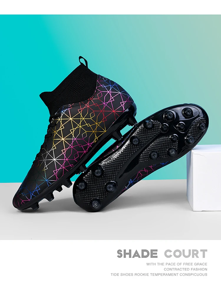 Neu Männer Professionelle Fußball Schuhe FG Training Fußball Stiefel Turnschuhe Lange Spikes Außen Bequeme_voghion.com